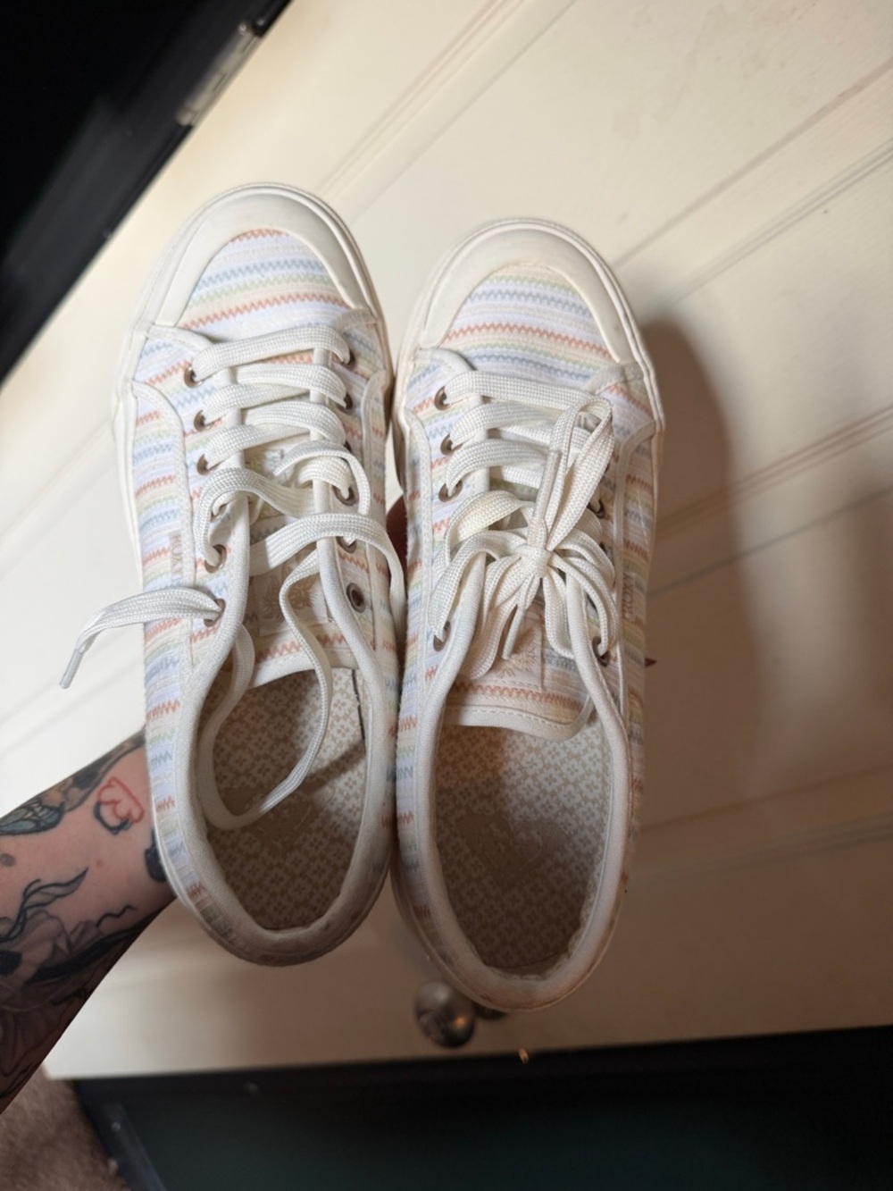 Roxy platform lace up shoe